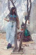 Ferdinand Max Bredt In a courtyard, Tunis china oil painting artist